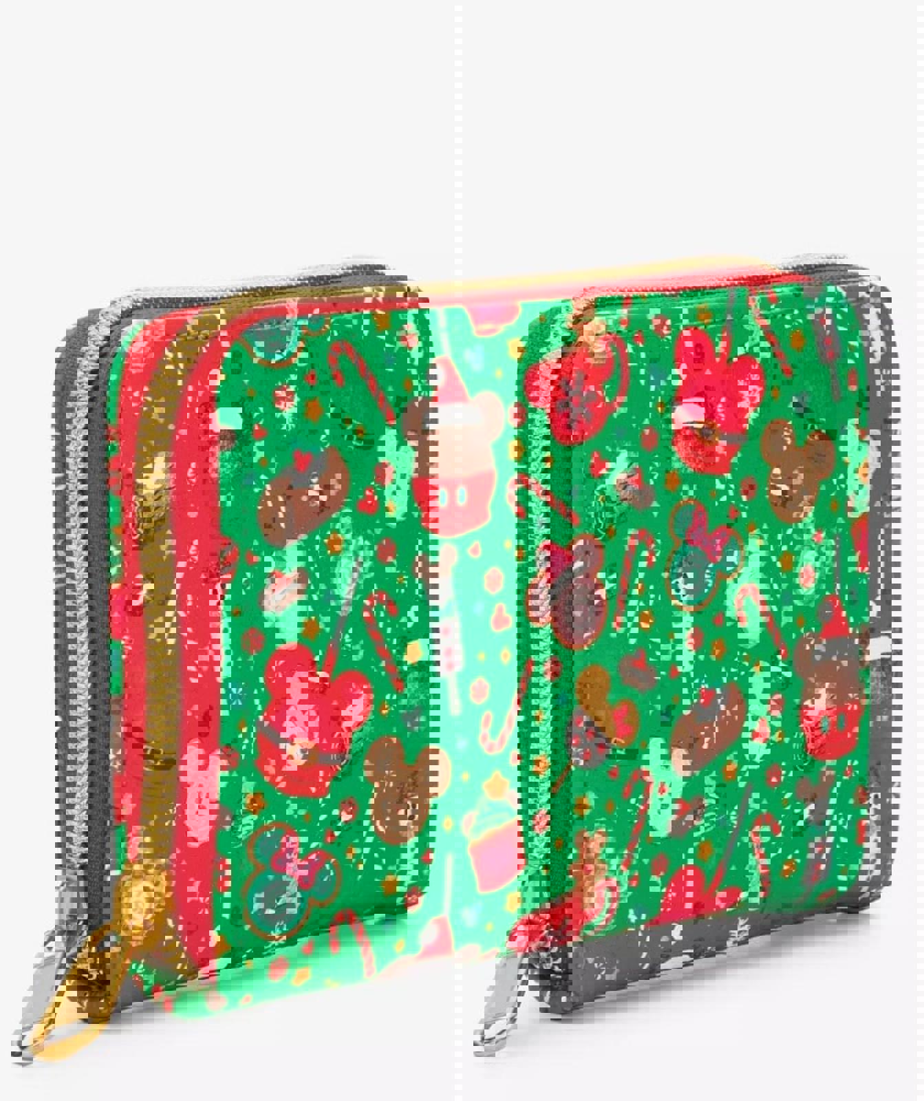 Loungefly Disney Mickey Mouse Holiday Treats Mini Zipper Wallet NWT