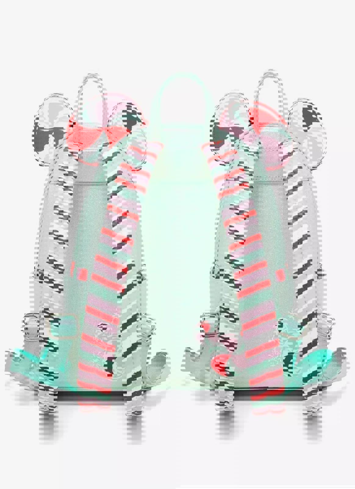 Loungefly Disney Minnie Mouse Peppermint Ornament Ears Mini Backpack NWT