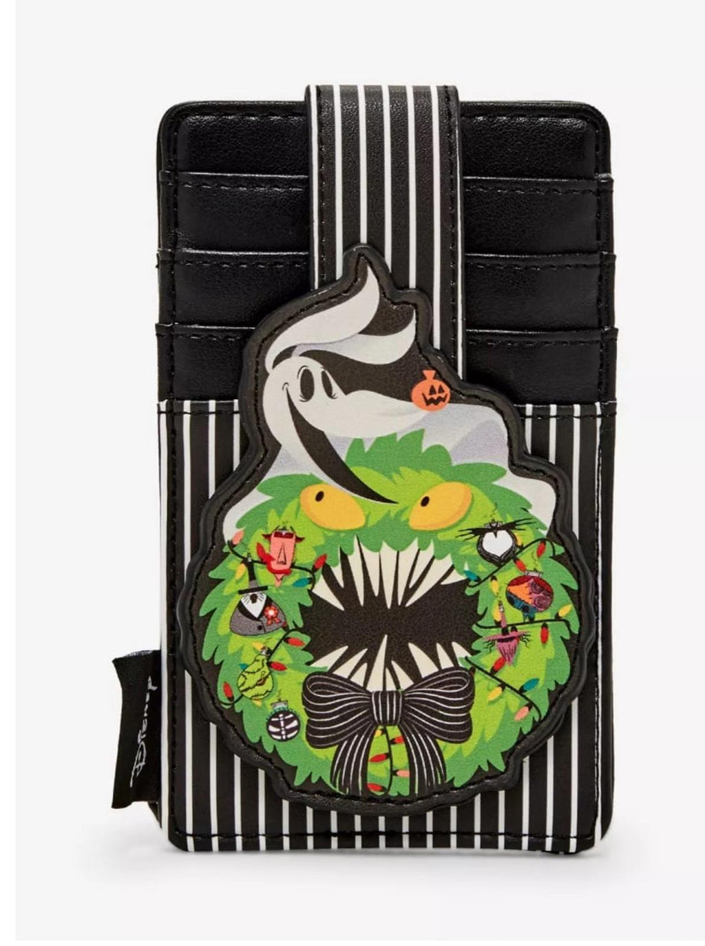 Loungefly Disney NBC Zero Wreath GlTD Cardholder NWT