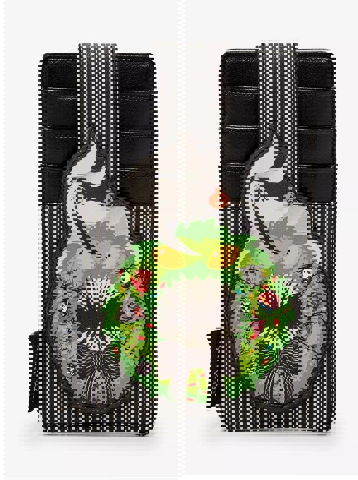 Loungefly Disney NBC Zero Wreath GlTD Cardholder NWT