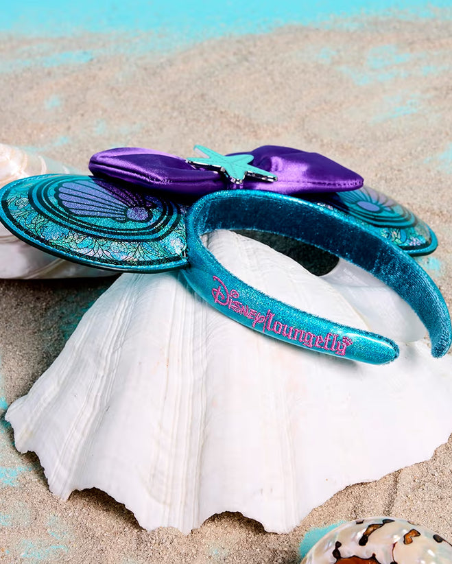 Loungefly Little Mermaid Ariel Ears Disney Princess Stained Glass Collection