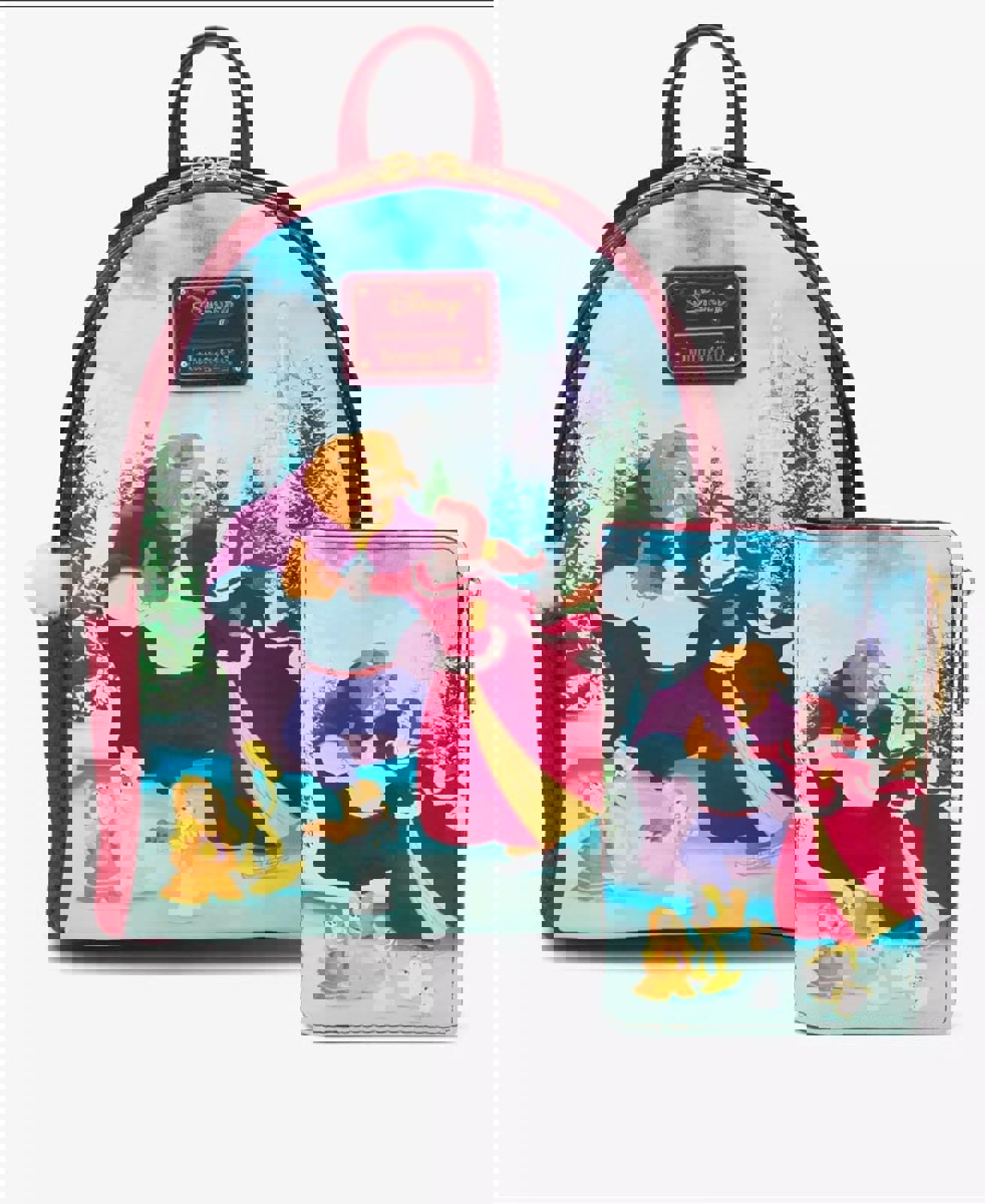 Loungefly Disney Beauty and the Beast Winter Ice Skating Mini Backpack