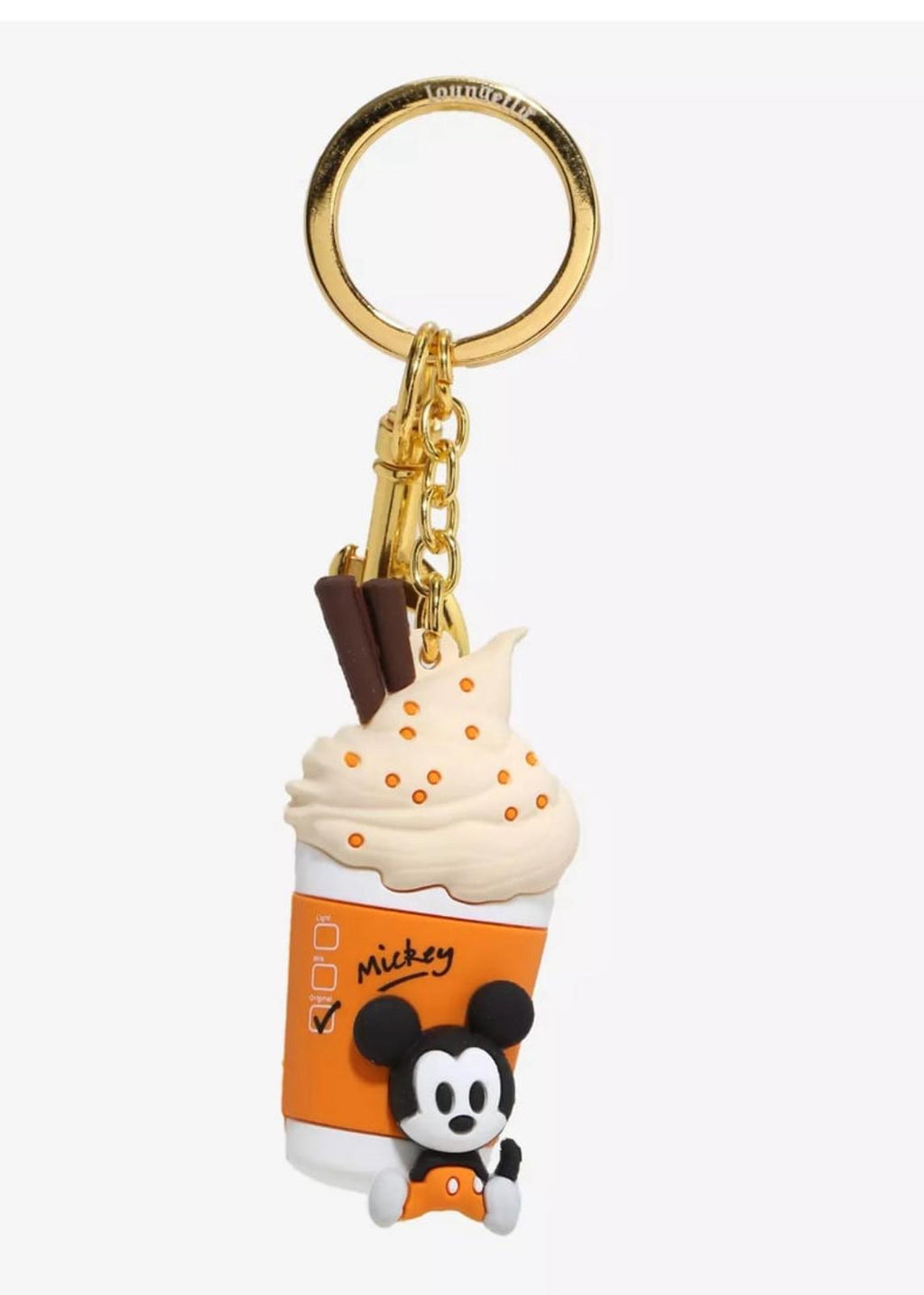 Loungefly Disney Mickey Mouse Pumpkin Spice Latte 3D Keychain