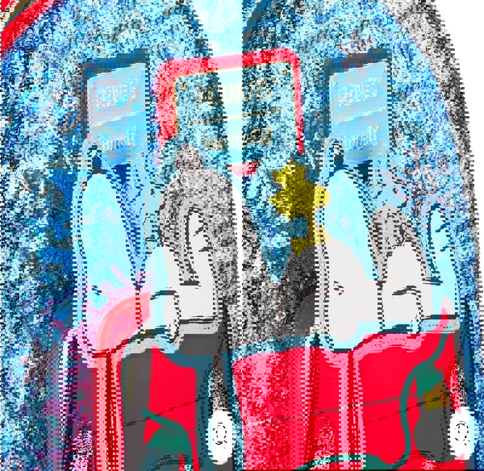 Loungefly Peanuts Snoopy Holiday Sequin Mini Backpack