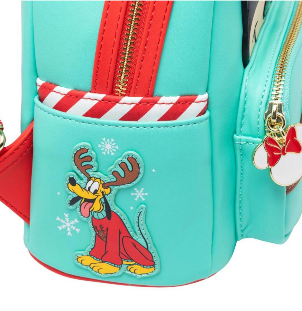 Loungefly Disney Light Up Minnie Mouse Reindeer Cosplay Mini Backpack NWT