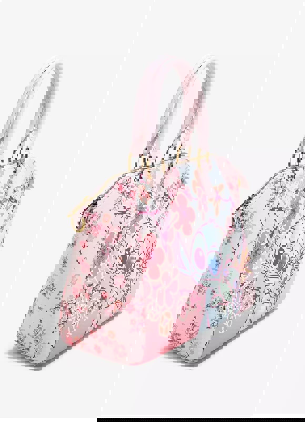 Loungefly Disney Stitch Cherry Blossoms Satchel Bag