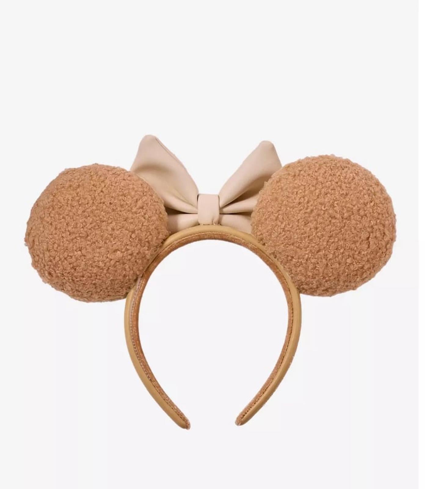 Loungefly Minnie Mouse Brown Sherpa Ears