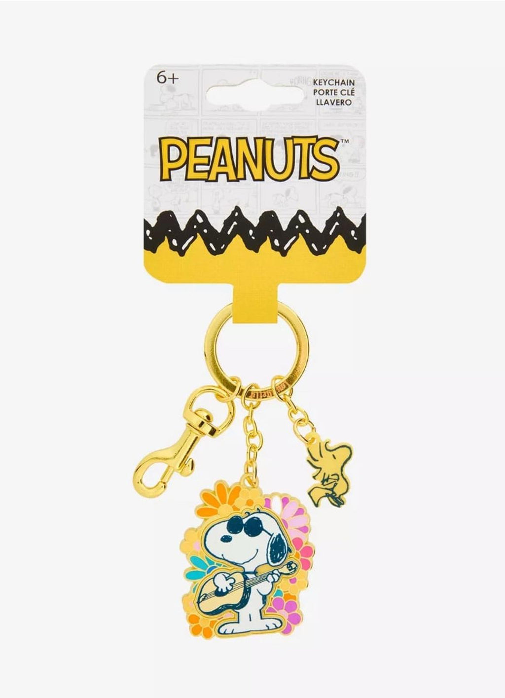 Peanuts Snoopy Joe Cool Multi Charm Keychain NWT