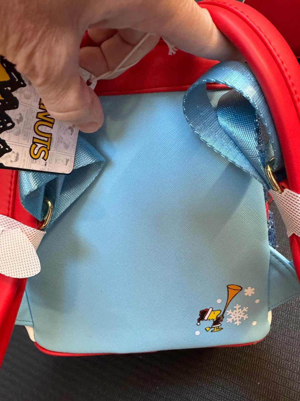 Loungefly Peanuts Snoopy Holiday Sequin Mini Backpack