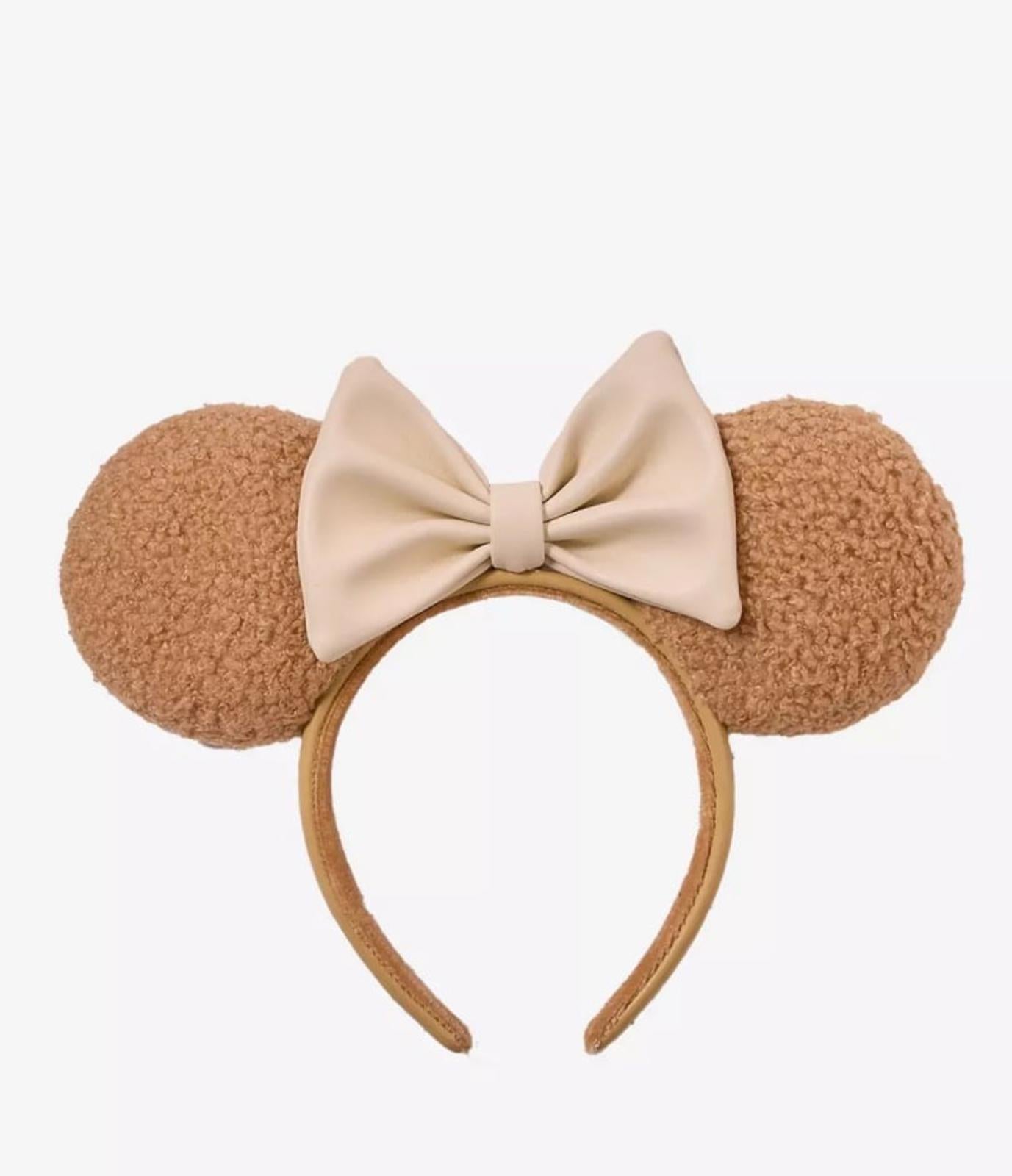 Loungefly Minnie Mouse Brown Sherpa Ears