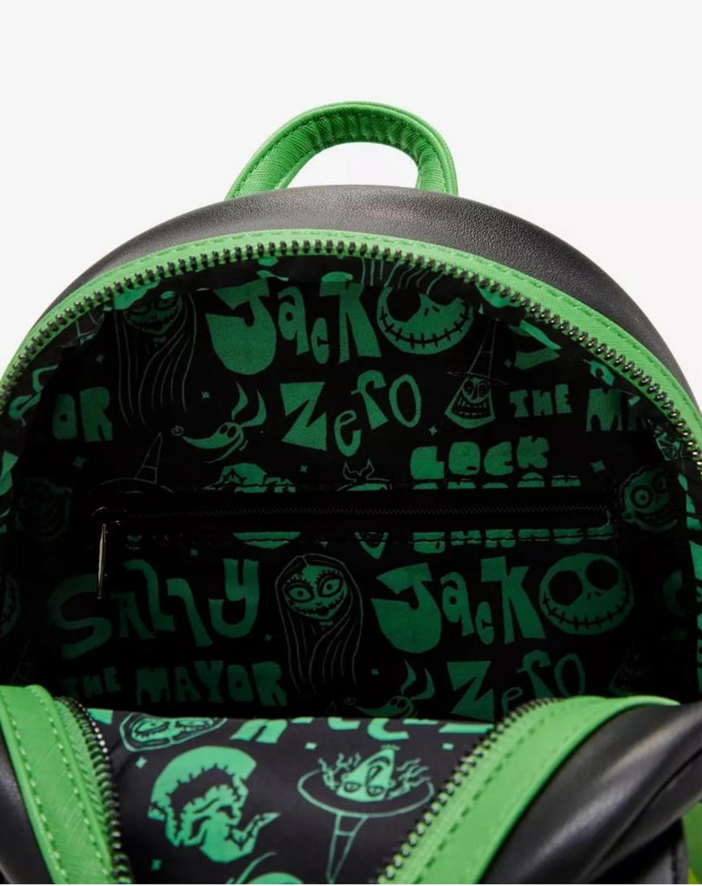 Loungefly Disney NBC Jack Skellington Wreath GITD Light Up Backpack NWT!