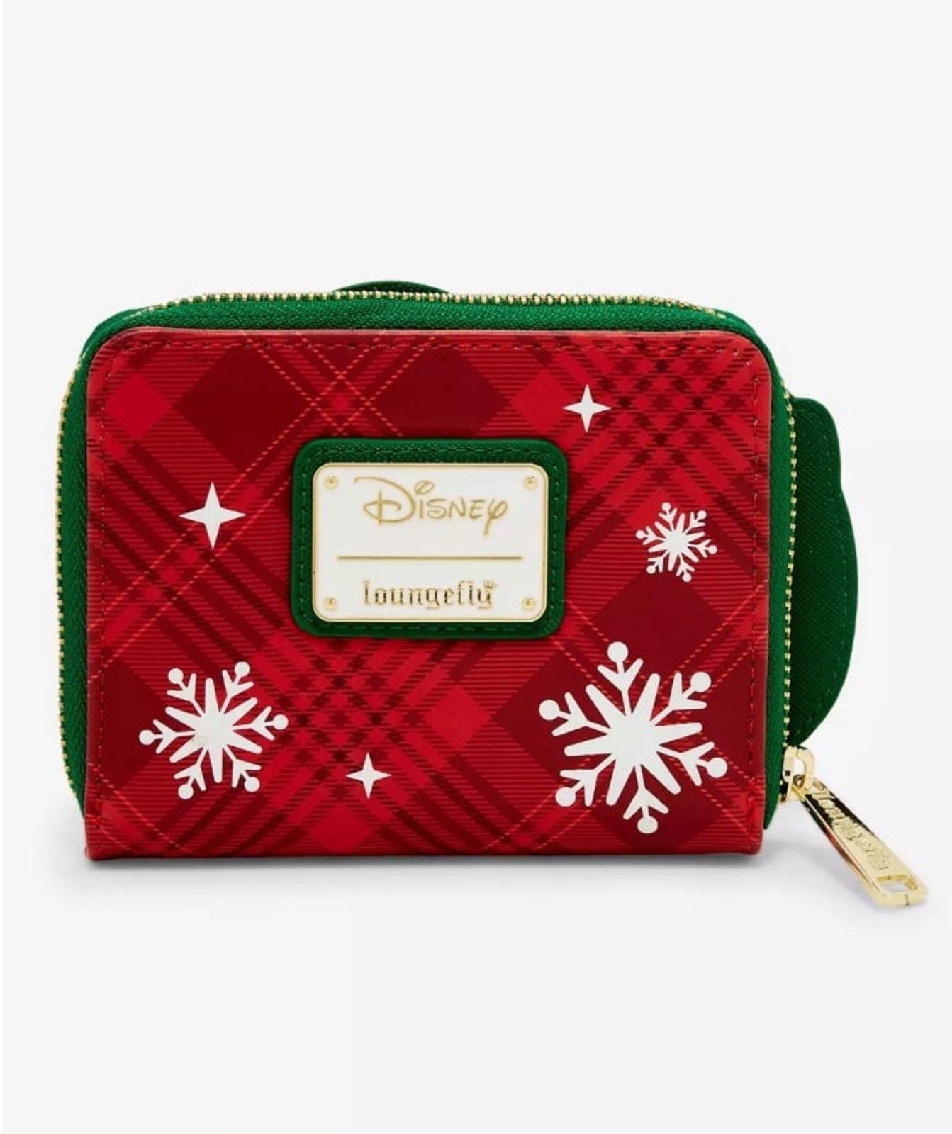 Loungefly Disney Big Hero 6 Baymax Holiday Plaid Light-Up Mini Backpack & Wallet