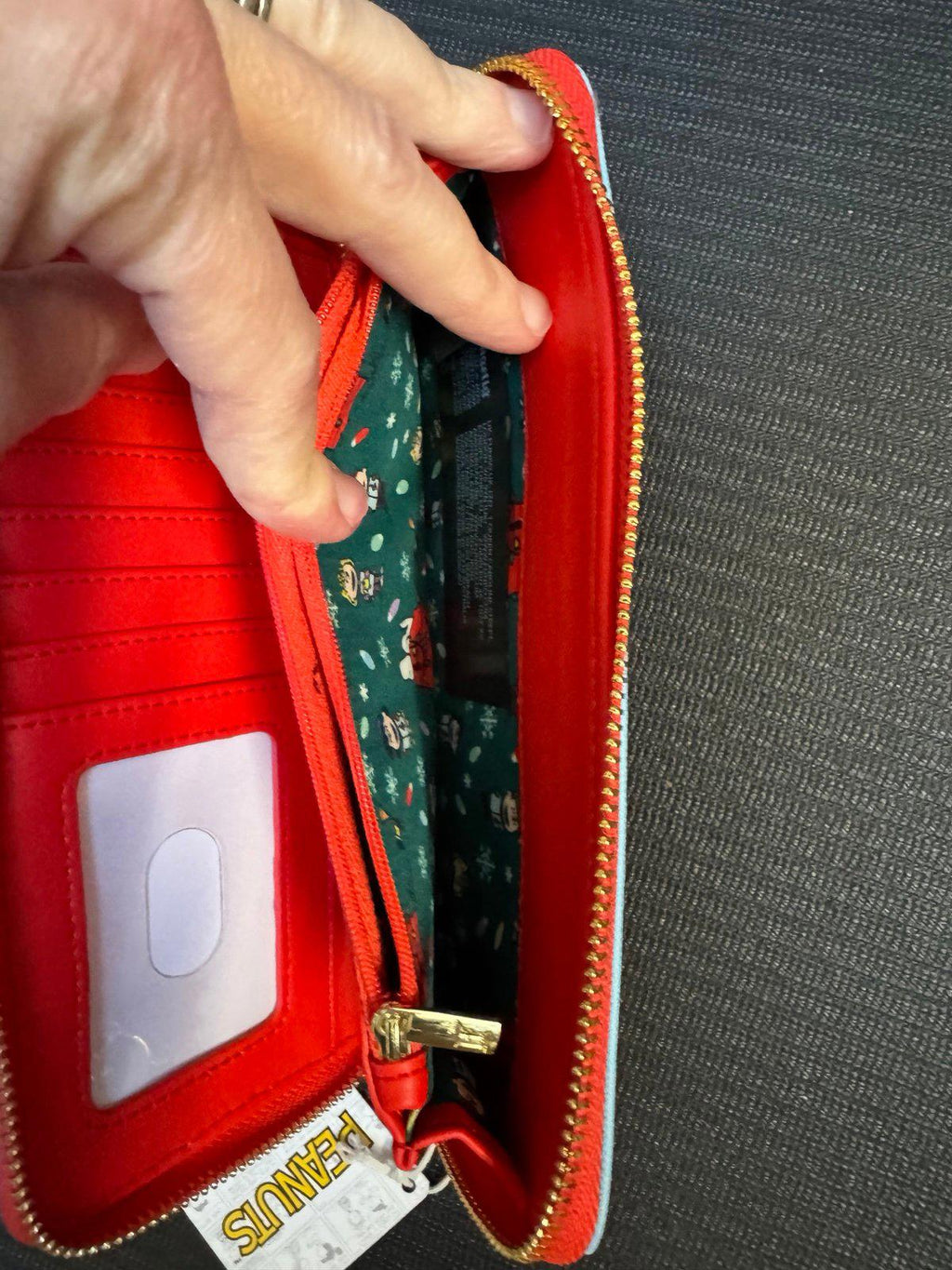 Loungefly Peanuts Snoopy Holiday Sequin Wallet