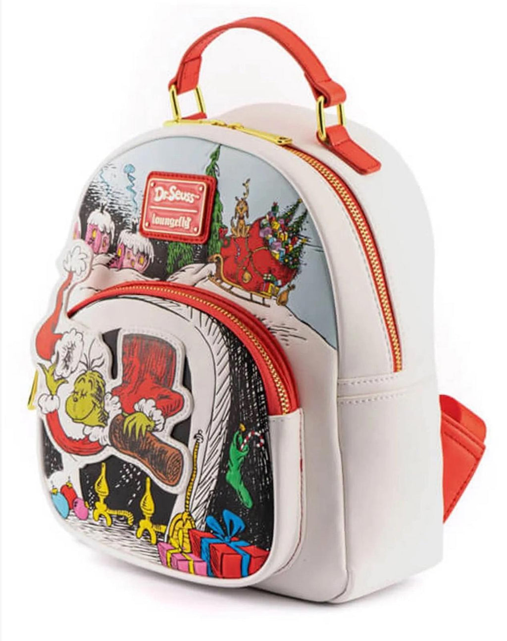 Loungefly Dr. Seuss The Grinch Chimney Thief Mini Backpack NWT!!!