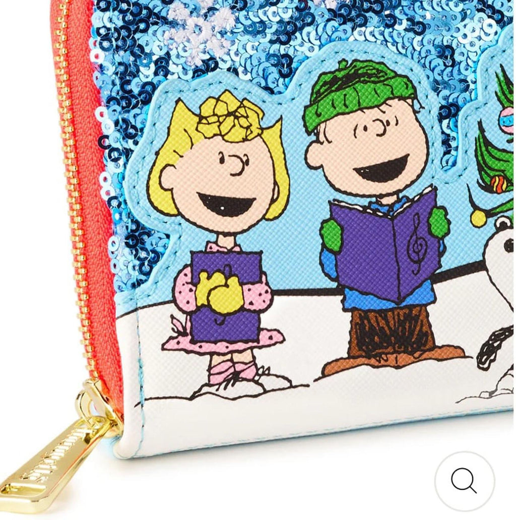 Loungefly Peanuts Snoopy Holiday Sequin Wallet