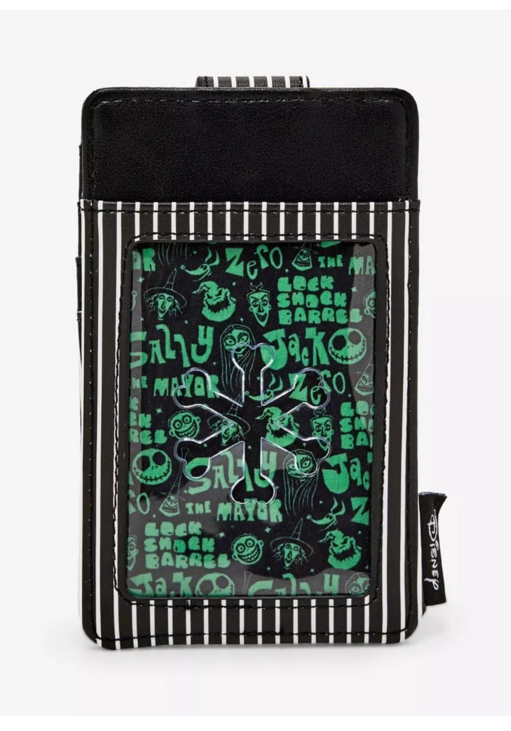 Loungefly Disney NBC Zero Wreath GlTD Cardholder NWT