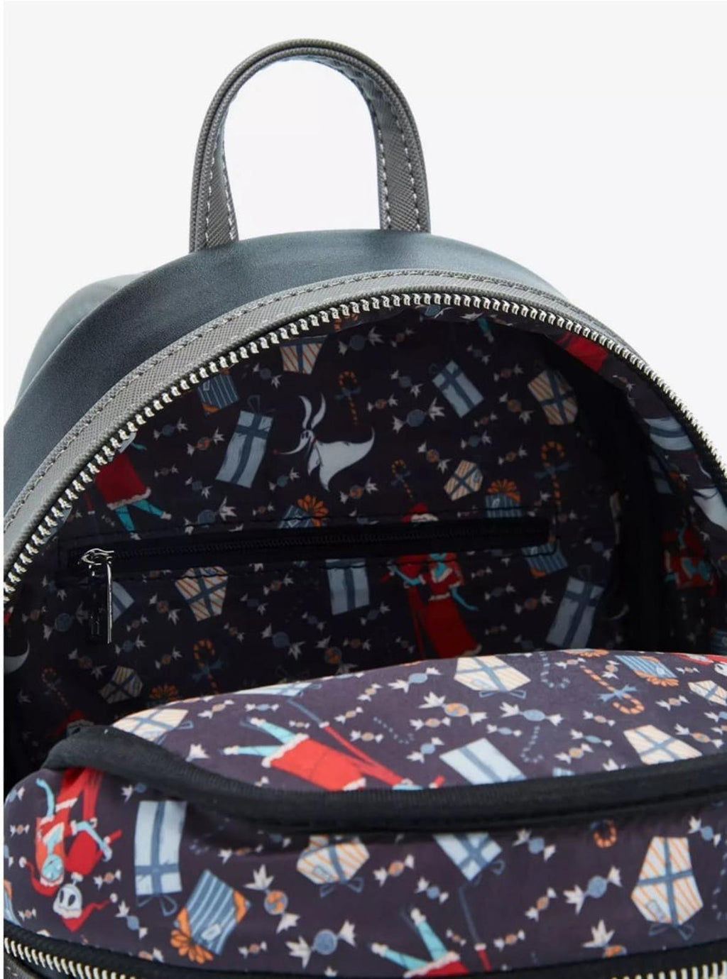 Loungefly Disney NBC Jack & Sally Snowflake GITD Mini Backpack NWT