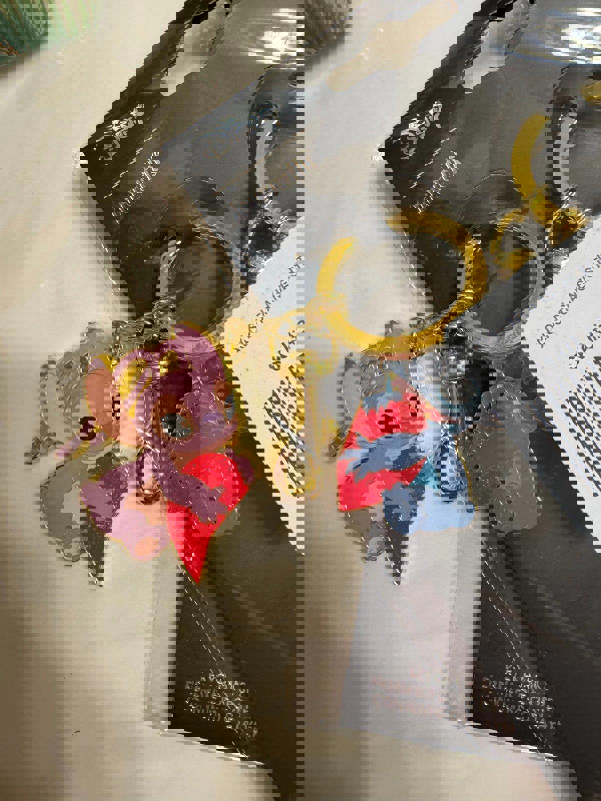 Loungefly Disney Lilo & Stitch Angel & Stitch Heart Magnetic Keychain Set NWT