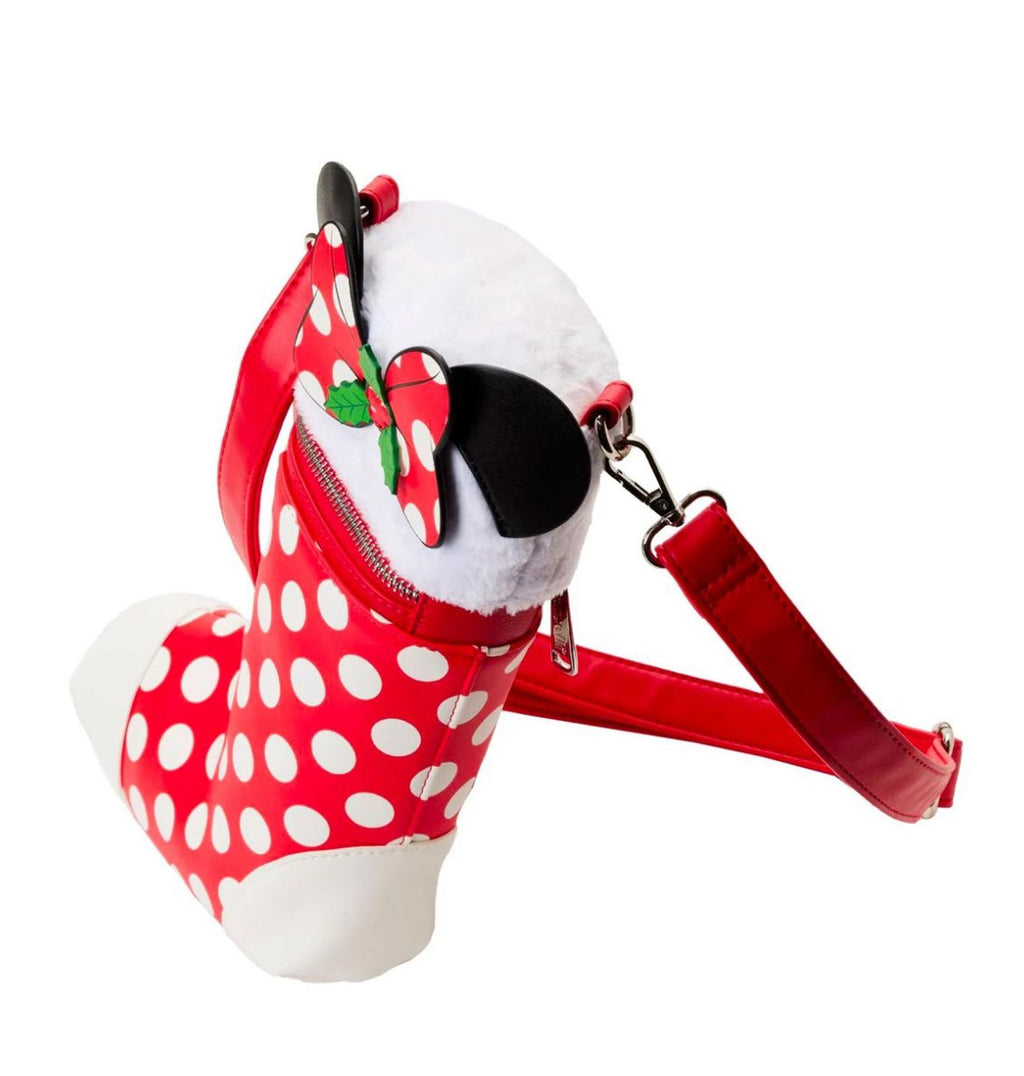 Loungefly Disney Minnie Cosplay Stocking Crossbody Bag NWT