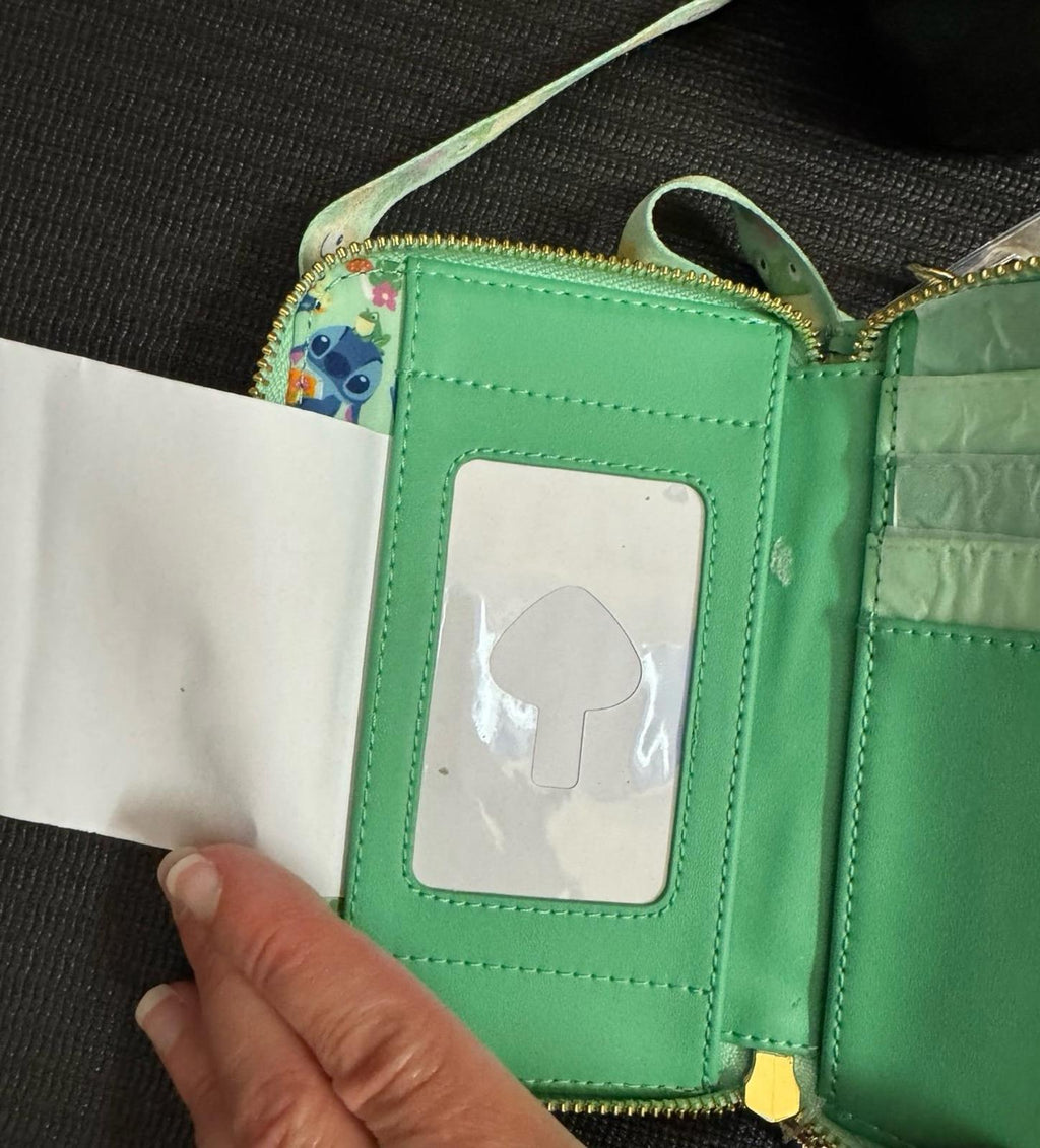 Loungefly Exclusive Stitch Reading Wallet and ID Holder/Lanyard NWT