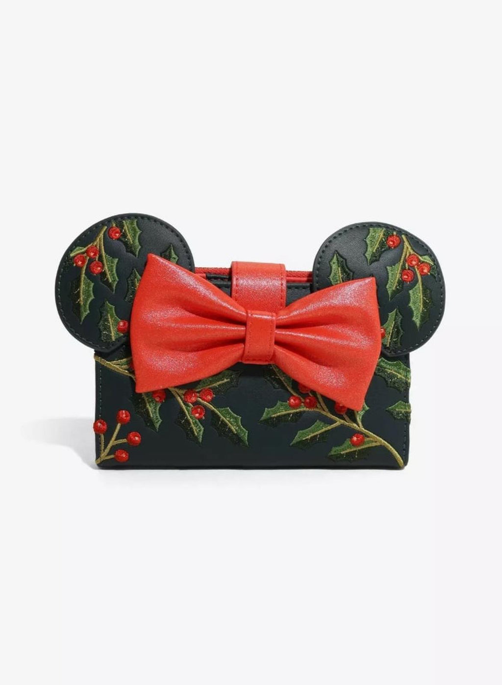 Loungefly Disney Minnie Mouse Holiday Holly Zip Wallet