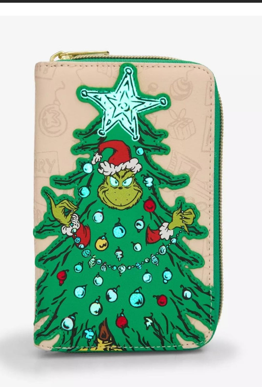 Loungefly Dr. Seuss How The Grinch Stole Christmas! Grinch Tree Zipper Wallet