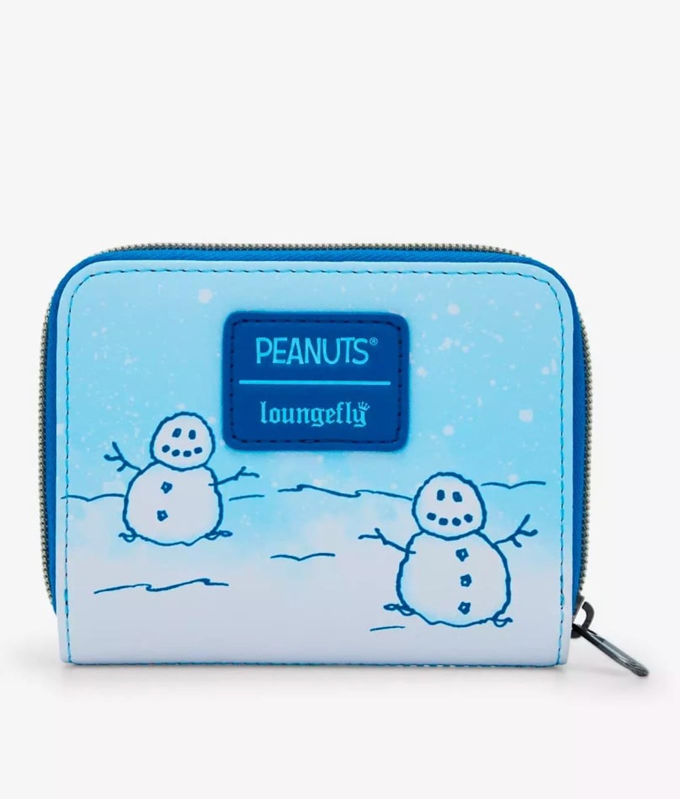 Loungefly Peanuts Snoopy & Woodstock Puffer Jackets Mini Zipper Wallet NWT