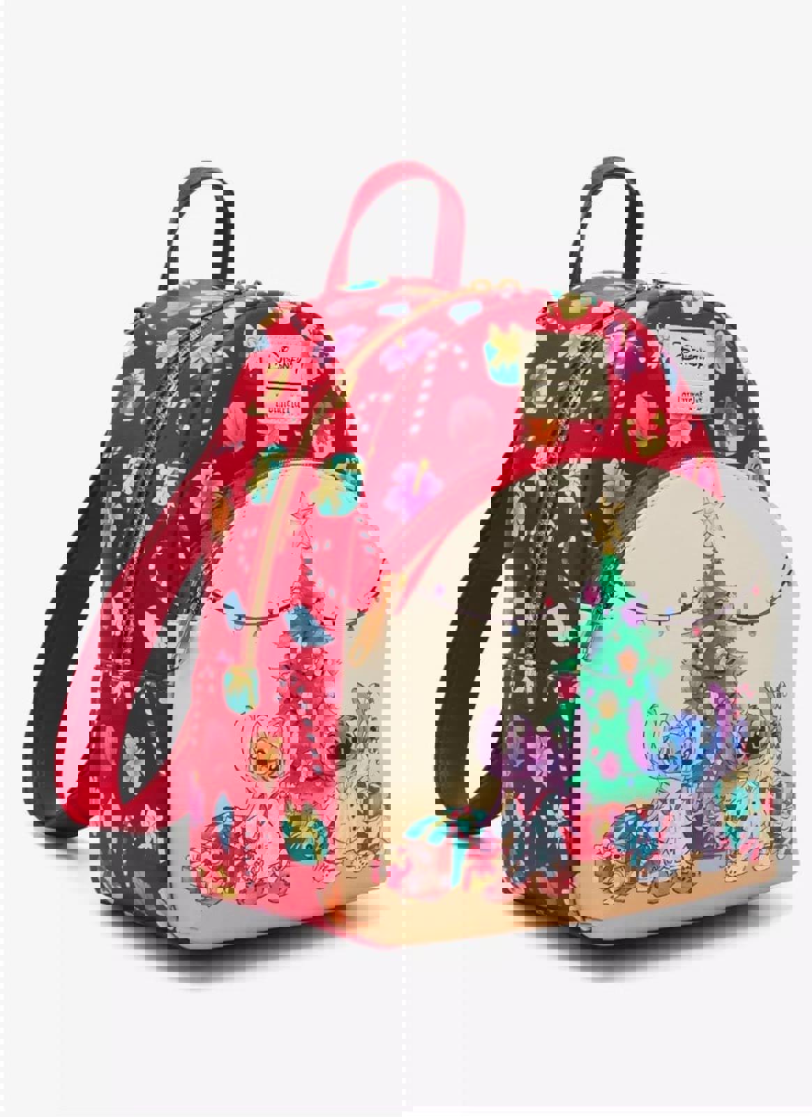 Loungefly Disney Stitch & Angel Holiday Tree Mini Backpack & WALLET SET NWT