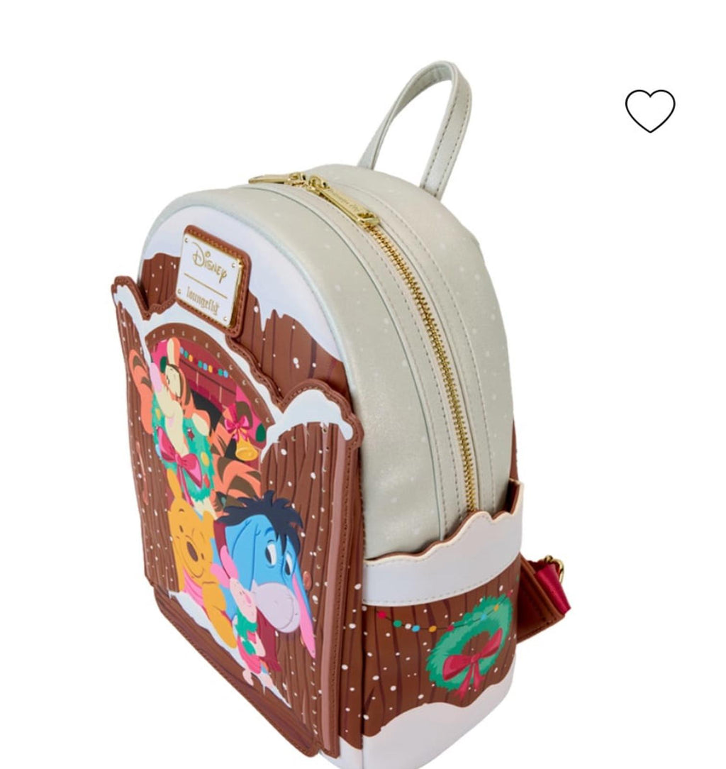 Winnie The Pooh & Friends Christmas Greetings Light Up Mini Backpack NWT