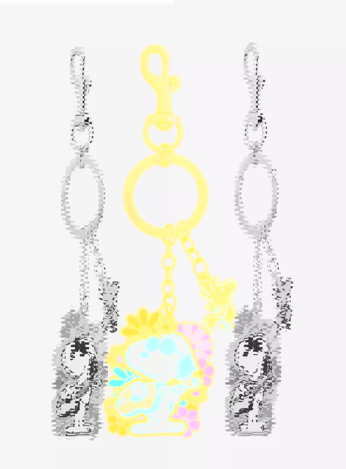 Peanuts Snoopy Joe Cool Multi Charm Keychain NWT