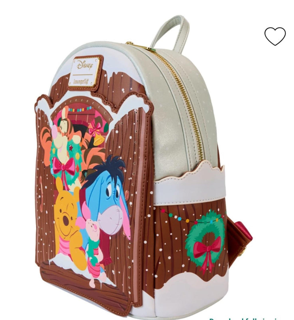 Winnie The Pooh & Friends Christmas Greetings Light Up Mini Backpack NWT