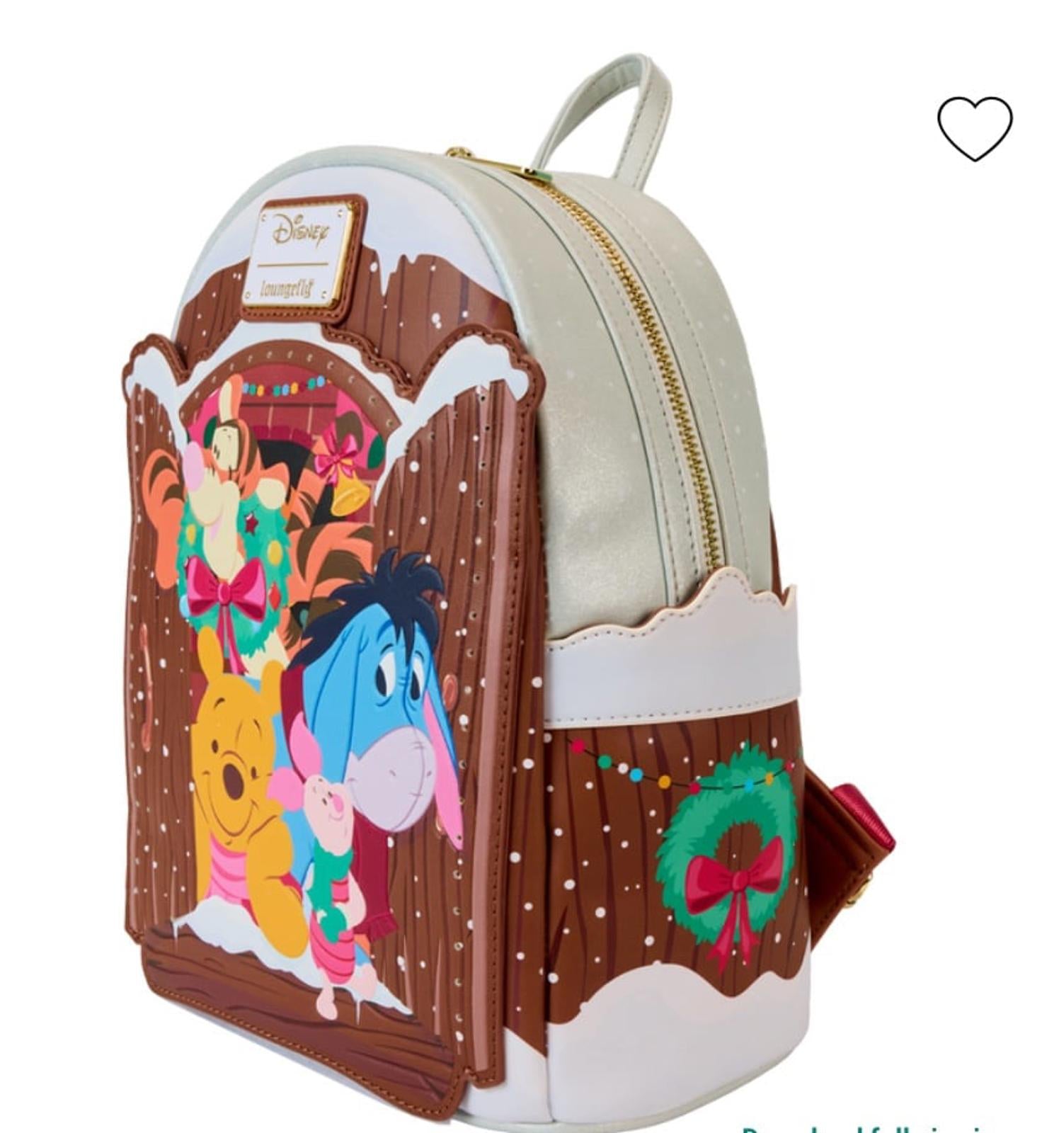 Winnie The Pooh & Friends Christmas Greetings Light Up Mini Backpack NWT