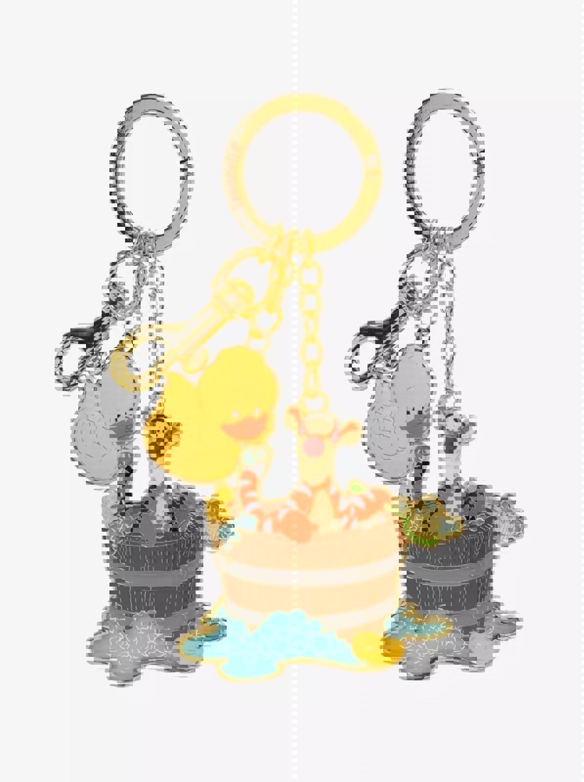 Loungefly Disney Winnie the Pooh Tigger Bathtime Multi-Charm Keychain NWT