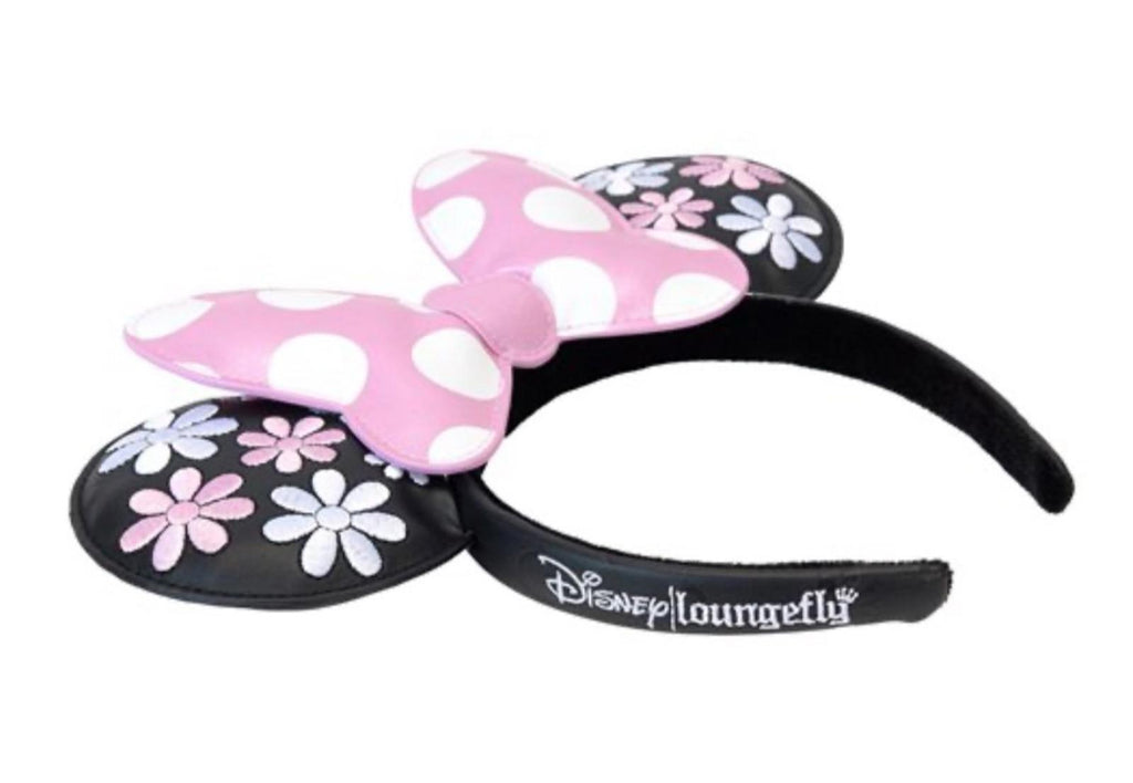 Loungefly Minnie Mouse Floral Rock the Dots Ear Headband NWT