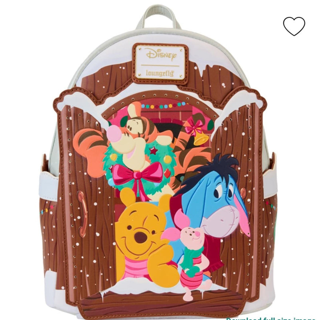 Winnie The Pooh & Friends Christmas Greetings Light Up Mini Backpack NWT