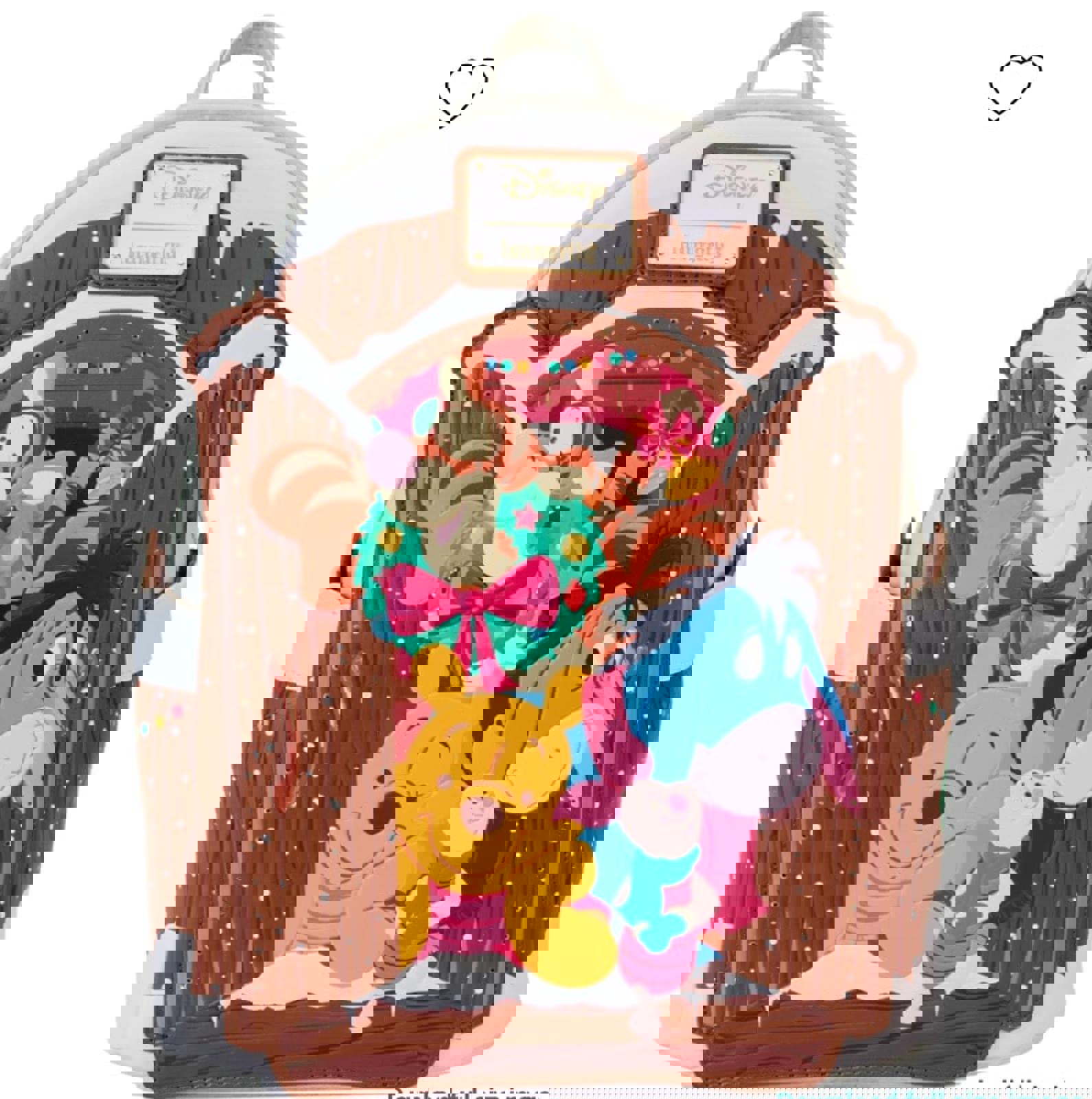 Winnie The Pooh & Friends Christmas Greetings Light Up Mini Backpack NWT