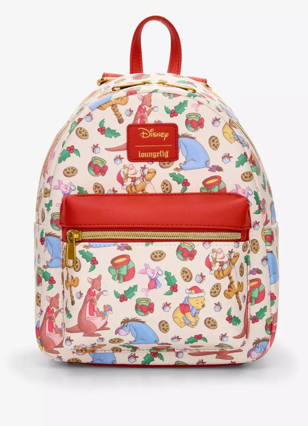 Loungefly Disney Winnie The Pooh Milk & Cookies Holiday Mini Backpack NWT