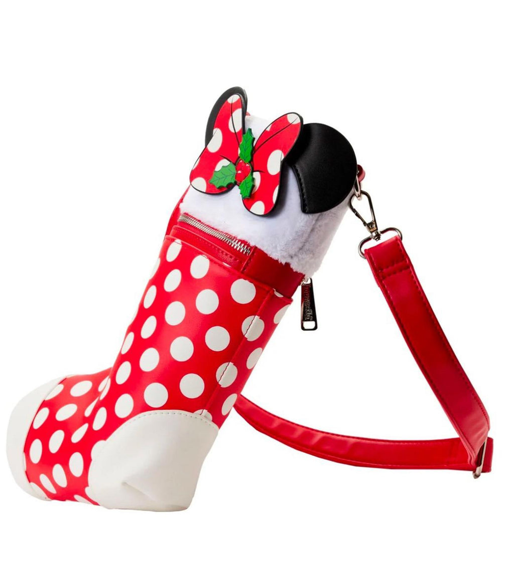 Loungefly Disney Minnie Cosplay Stocking Crossbody Bag NWT