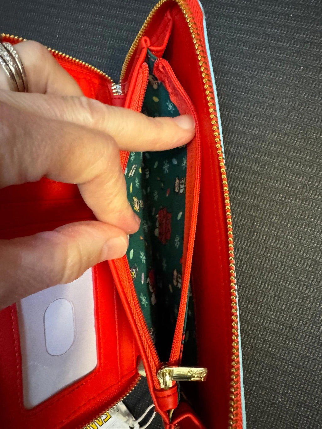 Loungefly Peanuts Snoopy Holiday Sequin Wallet