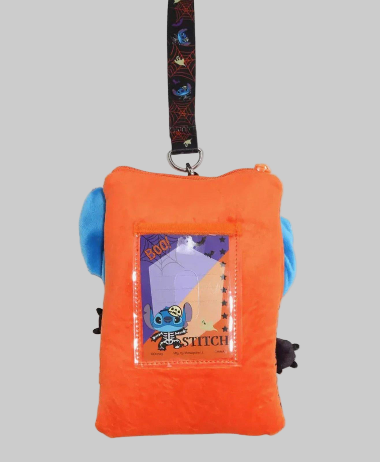 Monogram Stitch Skeleton Plush Lanyard NWT