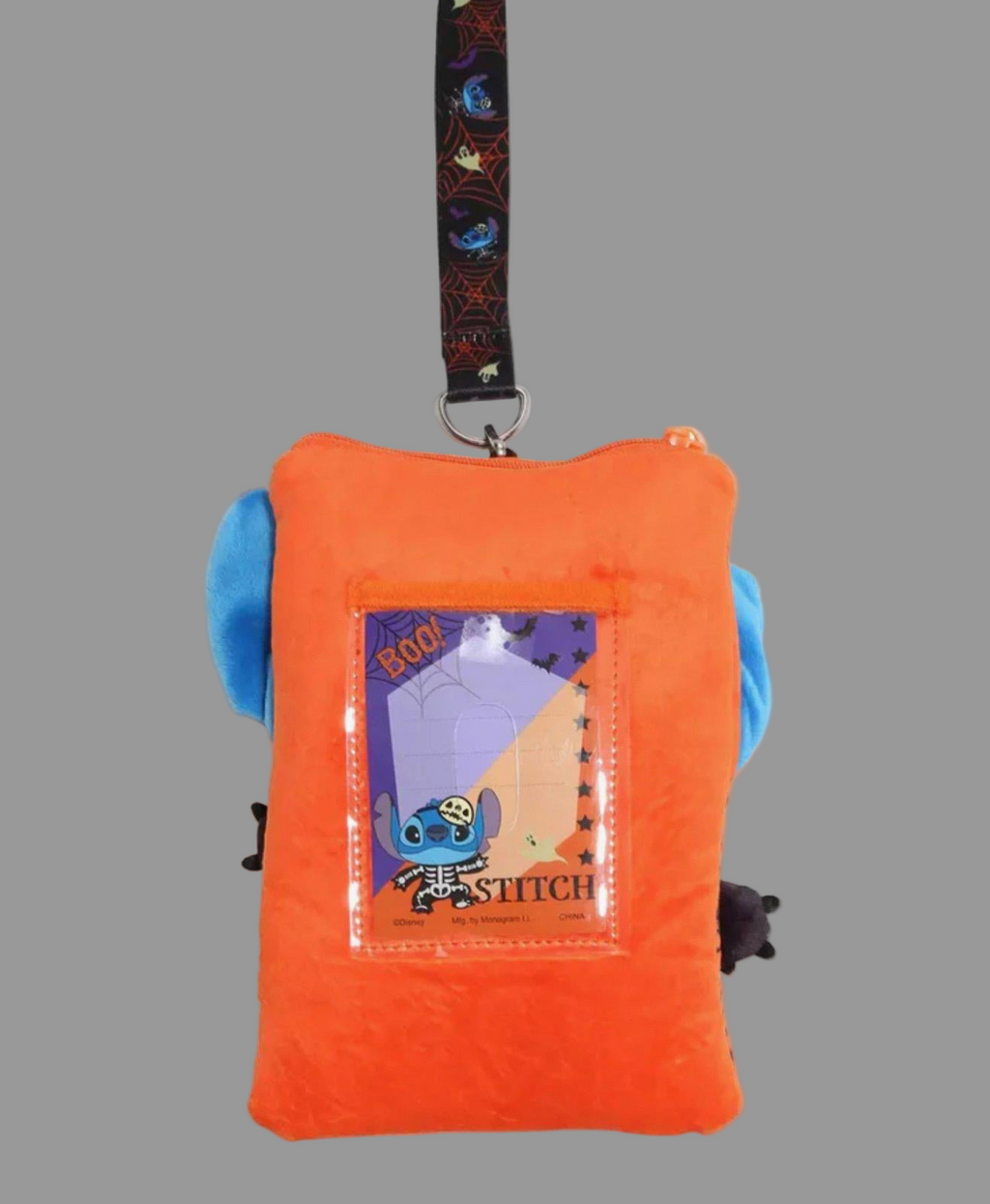 Monogram Stitch Skeleton Plush Lanyard NWT