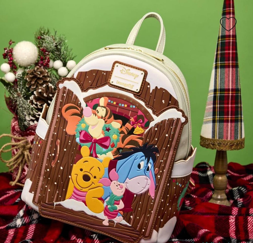Winnie The Pooh & Friends Christmas Greetings Light Up Mini Backpack NWT